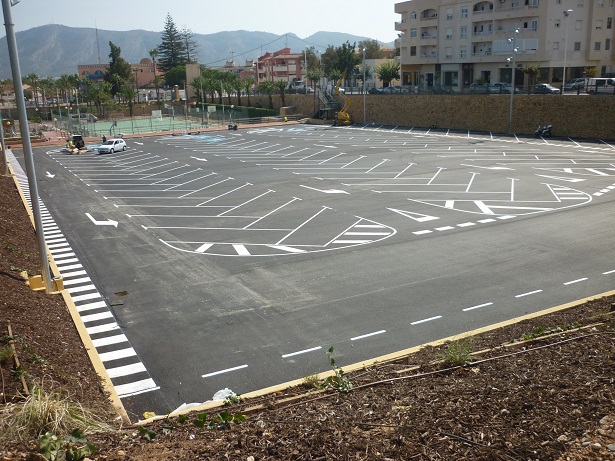 pluviales y aparcamiento polideportivo alfaz